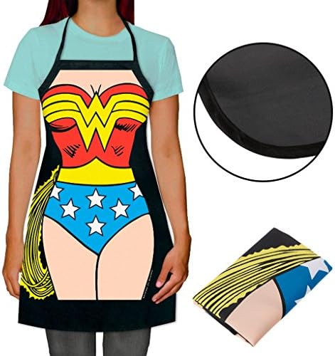Sample9 Wonder Woman Character Cooking Aprons Fun Party Gifts Adult Size Adjustable