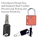 Forge Small TSA Approved Luggage Locks: Ultra Secure Dimple Key Travel Locks Alloy Body. for Luggage, Travel Cases, Backpacks, Orange 4 Pack.