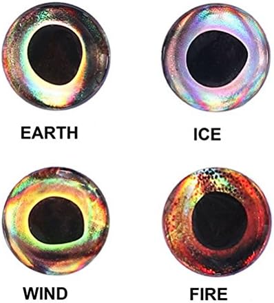 Isafish 4D Fishing Lure Eyes Hard Epoxy Eyes Tackle Accessories Waterproof Fly Tying Material Streamers Lures Crafts 7mm Pack 20pcs Wind