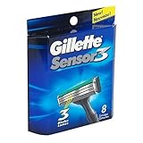 Gillette Sensor3 Shaving Cartridges 8 Each