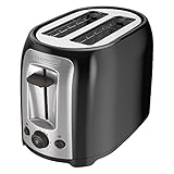 BLACK+DECKER TR1278B 2-Slice Toaster, Bagel Toaster, Black (Kitchen)