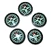 25 mm Liquid Filled Survival Button Compasses - Set of 5