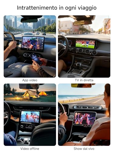 MYATOTO Android Auto Wireless CarPlay Adapter, AI Box CarPlay 2GB+16GB for Car with Wired Carplay, Built-in Video App(YouTube/Netflix), DriveChat AI, Dual-WiFi y Bluetooth, Y Cable, CB4A
