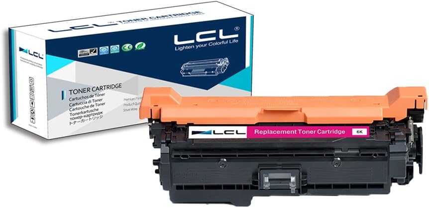LCL Remanufactured Toner Cartridge CE403A 507A (1 Magenta) Replacement for HP Laserjet Enterprise 500 color M551 M551N M551DN M551XH M575f M575c M575dn M570dw