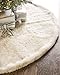 yuboo White Fur Christmas Tree Skirt, 48 inches Fluffy Xmax Valentines Tree Rug Skirt for Christmas Tree Decorations
