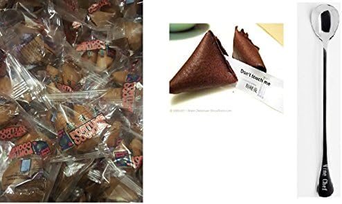 Fortune Cookies Fresh Chocolate Flavo(golden Bowl) + one Free NineChef Spoon (30 pcs)