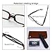 BRUWEN Mens Womens Reading Glasses 2.5 Portable Folding Compact 360° Rotating Mini Pen Clip Readers, Small Black TR90 Lightweight Flexible Pocket 2.5 Reading Glasses for Men Women