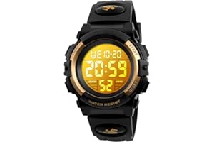 Dayllon Kids Digital Watch Outdoor Sports 50M Waterproof Electronic Watches Alarm Clock 12/24 H Stopwatch Calendar Boy Girl Wristwatch