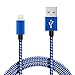 iPhone Charger Lightning Cable 3 Pack 3FT 6FT 10FT Sync & Charge Cord for iPhone 6S Plus 6 Plus SE 5S 5C 5, iPad 2 3 4 Mini Air Pro, iPod (Blue)