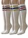 Rocky Women's Athletic Striped Tube Socks Old School 6 Pairs - 21
