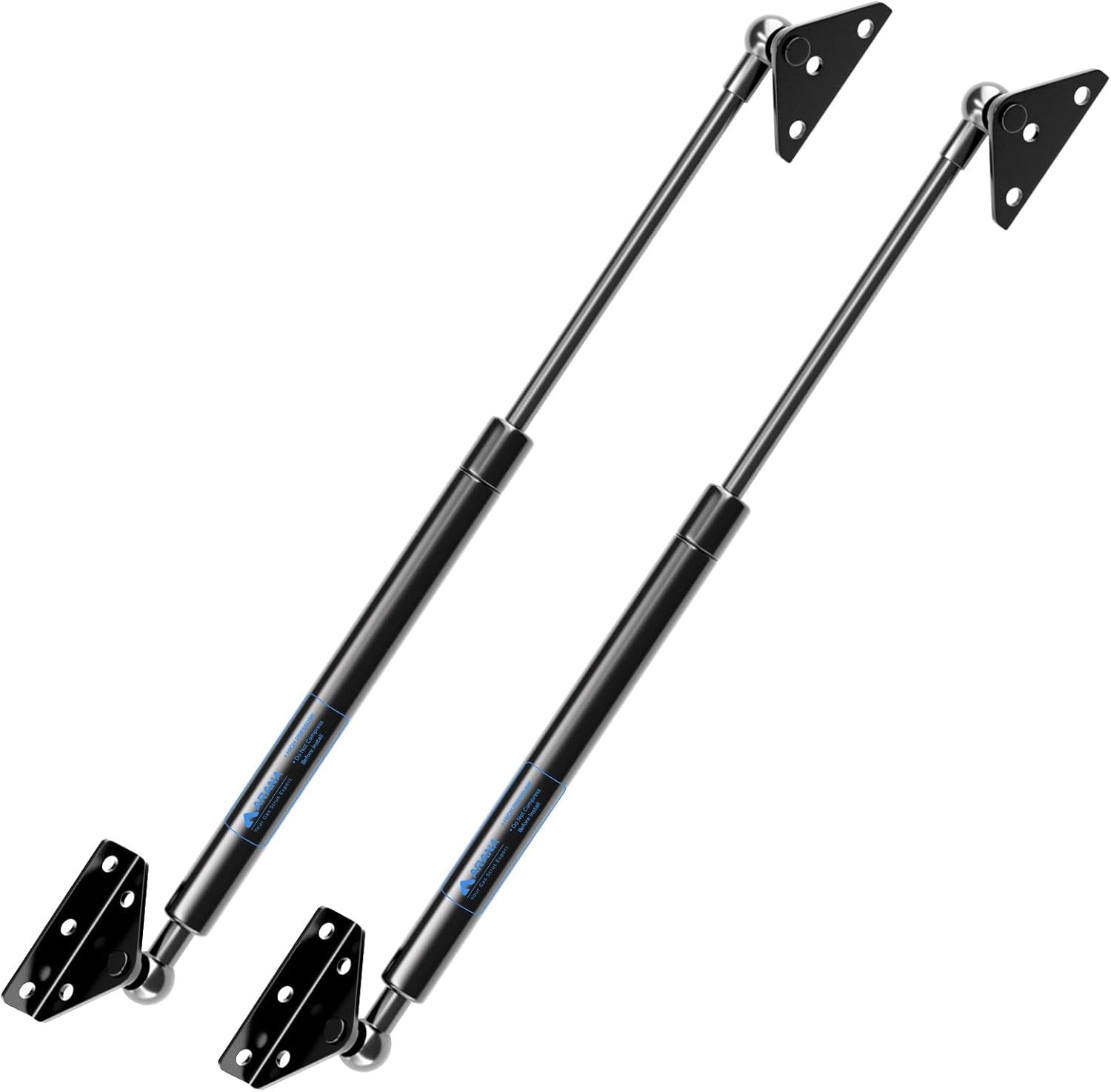Photo 1 of ARANA Gas Struts 20 inch 80 lbs with Brackets(Non-Detachable), 20" Gas Shocks Spring Lift Support for Heavy Duty Lid RV Camper Bed Tanning Bed Trap Door(Fits 30-40 inch, 65-88 lbs Lid), 2 Pcs