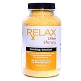 Detox Therapy Bath Crystals -19 Oz- Therapeutic Natural Vitamin Mineral Salts to Cleanse & Detoxify for Spa, Bath