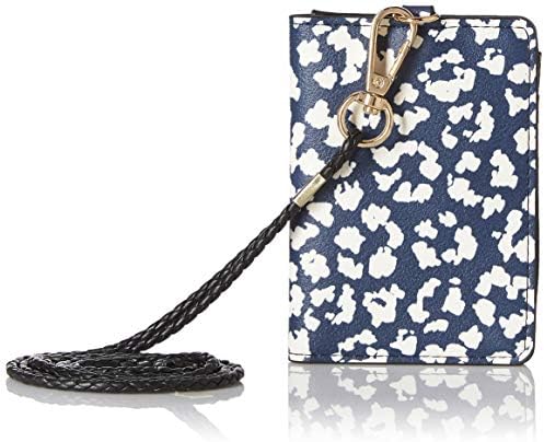 Accessorize London Leopard Card Holder Lanyard Women's Clutch (Darks-Multi)