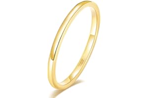 SHINYSO 2mm 4mm 6mm Tungsten Carbide Ring Dome Polished Wedding Band for Men Women Silver/Gold/Rose Gold Comfort Fit Size 4-1