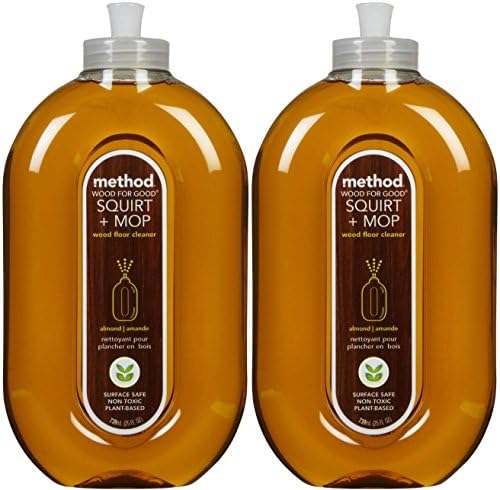(2 Pack) Method Squirt & Mop Wood Floor Cleaner, Almond Scent, 25 oz
