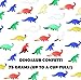 Dinosaur Metallic Confetti (75 Grams 5,250 Pieces) T-Rex Brontosaurus Jungle Foil Jurassic Dino Glitter for Kids and Children Birthday Party, Arts & Crafts by JPACO