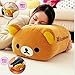 Rilakkuma Multi Purpose Stuffed Plush Rest Cushion with Relax Bear Pillow