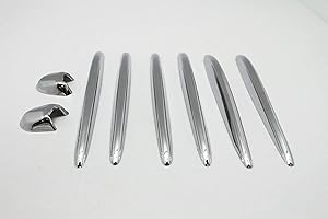 GAZOZ PERFORMANCE Chrome Hood Vent Fin+Nozzle Cover Trim Compatible With Mercedes Benz W164 X164 ML350 GL450