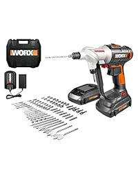 WORX Interruptor 2 en 1 Taladro inalámbrico y controlador con doble palanca giratoria y motor de 2 velocidades con control de par de torsión electrónico preciso   WX176L