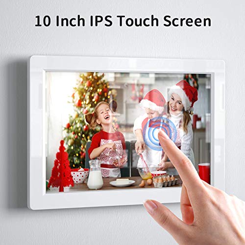 Digital Picture Frame with Bluetooth, Arafuna Touch Screen 10 inch IPS Smart WiFi Electronic