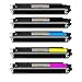 HI-VISION HI-YIELDS Compatible Toner Cartridge Replacement for Hewlett-Packard (HP) 130A CF350A CF351A CF352A CF353A (2 Black, 1 Cyan, 1 Yellow, 1 Magenta, 5-Pack)