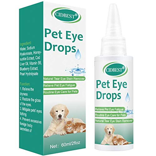 CIDBEST Cat ＆Dog Eye Drops, Eye Wash for Dogs, Pet Eye Care, Relieve