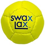 SWAX LAX Lacrosse Training Ball (Yellow) Same Size and Weight as Regulation Lacrosse Ball but Soft - No Rebounds, No Bounce Practice Ball