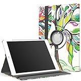 MoKo Case for iPad Air 2 - 360 Degree Rotating Cover Case for Apple iPad Air 2 (iPad 6) 9.7 Inch iOS 8 Tablet, Lucky TREE (with Auto Wake / Sleep, Not Fit iPad Air 2013 Released Tablet)