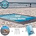 Beach Blanket Sand Proof, Sand Free and Waterproof Combined - Extra Large Outdoor Beach Mat/Sand Mat, Quick Drying and Washable, Lightweight & Durable, Big Blanket and Compact(6.6' X 7.2', Blue)