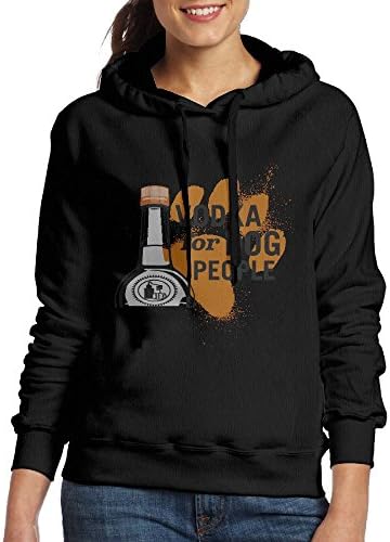 ZMGJ Tito's Handmade Vodka - Vodka for Dog People Female Hooded Sweater Pocket SweatershirtWhite