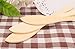 JustNile Set of 10 Bamboo Wood Peanut Butter Cheese Spreader Knife, Face Mask Spatula
