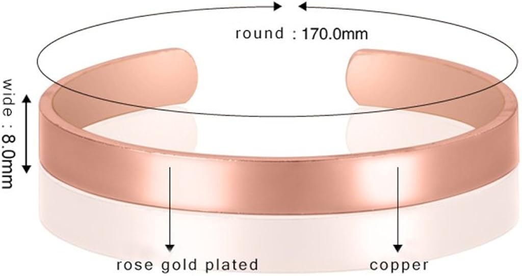 Healing Handmade Magnetic Pure Copper Bracelet for Arthritis, RSI, Carpal Tunnel, Migraines & Fatigue: Jewelry