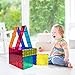 PicassoTiles 12pc Supersized Magnetic Building Tile Base Plate Jumbo XL Foundation Stabilizer Boards STEM Engineering Construction Kit for Kids Educational Learning Toy Magnet Blocks Stacking Set PT12