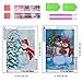 2 Pack 5D Diamond Painting Christmas Snowman Family for Adults by Number Kits, Christmas Eve Christmas Couple Full Drill Paint with Diamonds Mother and Son Home Decor 12x16 inch (30x40 cm)