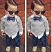 FEITONG 1Set/2Pcs Little Kids Baby Boy's Long Sleeve Tops+ Long Pants Clothes Outfits (3T / 3Years)