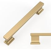 Amerdeco 10 Pack Champagne Bronze Cabinet Pulls 5" | Kitchen Cabinet Handles Cabinet Hardware Kitchen Handles for Cabinets Cupboard Handles Drawer Pulls ZH00013