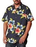 Ingear Casual Shirt Flower Button Down Hawaiian Short Sleeve Cruise Shirt