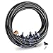 Gesentur Drip Irrigation Kit, 26.2ft (8M) Misting Cooling System, Adjustable Automatic Micro Drip Irrigation System Suit for Garden Landscape, Flower Bed Patio, Greenhouse, Plants
