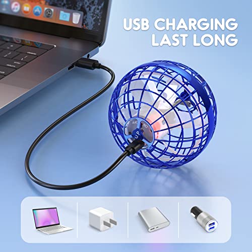 TOMZON Flying Orb Ball for Kid, Nebula Orb with RGB LED Lights