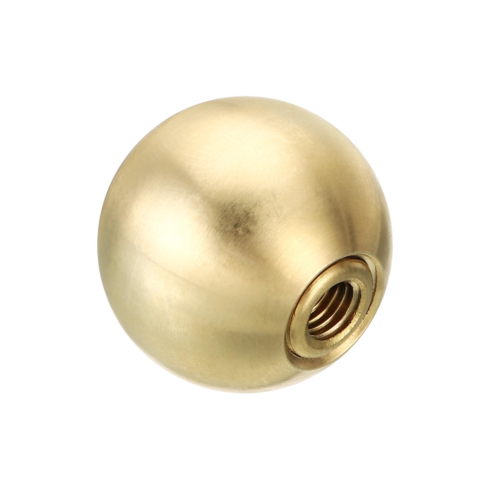 PATIKIL 25mm Ball Lamp Finials Caps Knob, 1 Set Solid Brass Lamp Shade Top Decoration Screw Cap Nuts with Brass Reducing Adapter for Table Floor Lamps