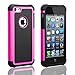 iPhone 5C Case, AUMI Hybrid Dual Layer Shock Absorbin Armor Defender Protective Case Cover (Hard Plastic with Soft Silicon) for Apple iPhone 5C