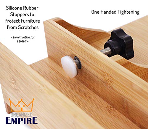 Bunk Bed Shelf for Top Bunk with Glow in The Dark Wayfinding Strip. Easy to Install Kids Bed Shelf Attachment & Bunk Buddy. Bedside Shelf Organizer or Bunk Bed Tray Table - Dorm Loft Bed Accessories - Thumbnail 2