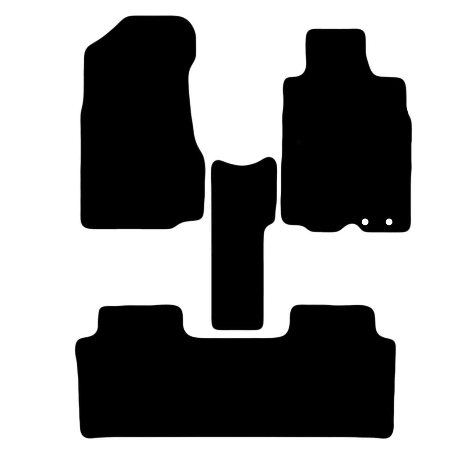 Carsio Carpet Car Mats For Honda CRV Automatic 2001 2006 4 Piece Set Tailored Fit Floor Mat Complete Accessory Black Custom Fitted - All Weather, Anti-Slip Backing & Black Trim