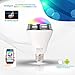 Sunvito Smart LED Bulb Speaker,New Wireless Bluetooth 4.0 Speaker Music LED Playbulb E27 Dimmable RGB LED Light Bulb for Party Decoration Lighting Free APP for Smartphone