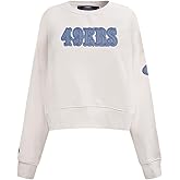 Pro Standard Womens NFL Varsity Blues Brushed Back French Terry Crewneck Sweatshirt