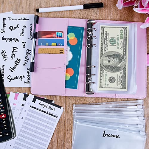 A6 Budget Binder Cash Envelopes for Budgeting, Money Saving Organizer