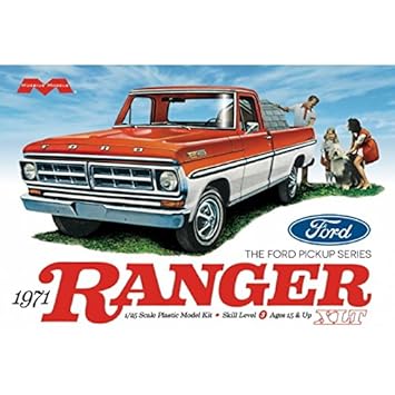 Moebius Model 1:25 Scale 1971 Ford Ranger Pickup Truck Model Kit Vehicle
