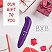 Mini Electronic Bullets by BXB | 7x Speed Patterns | Waterproof Design | USB Rechargeable | Cordless | Medical-Grade Silicone - Purple | Includes a Mini Massager