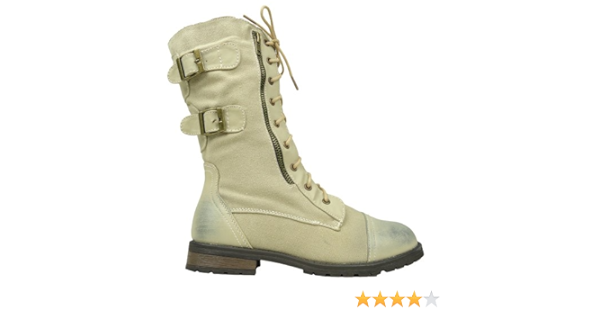 canvas combat boots