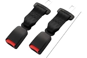 Car Seat Belt Extender Safety Seatbelt Extender Auto D Type with Safety Buckle 21-22mm Seatbelt for Pregnant Woman Fat People